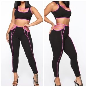 Fashion Nova Cutout Pants Set